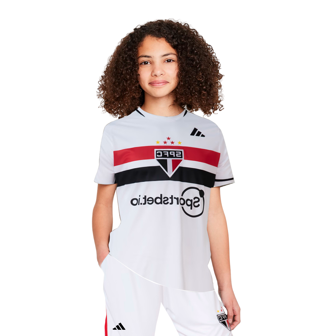 Conjunto Infantil Feminino São Paulo 23/24 Home