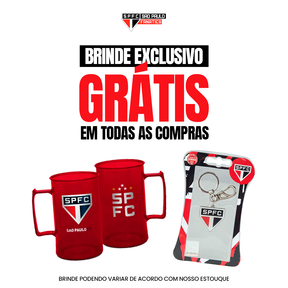 Conjunto São Paulo Zíper Curto Branco